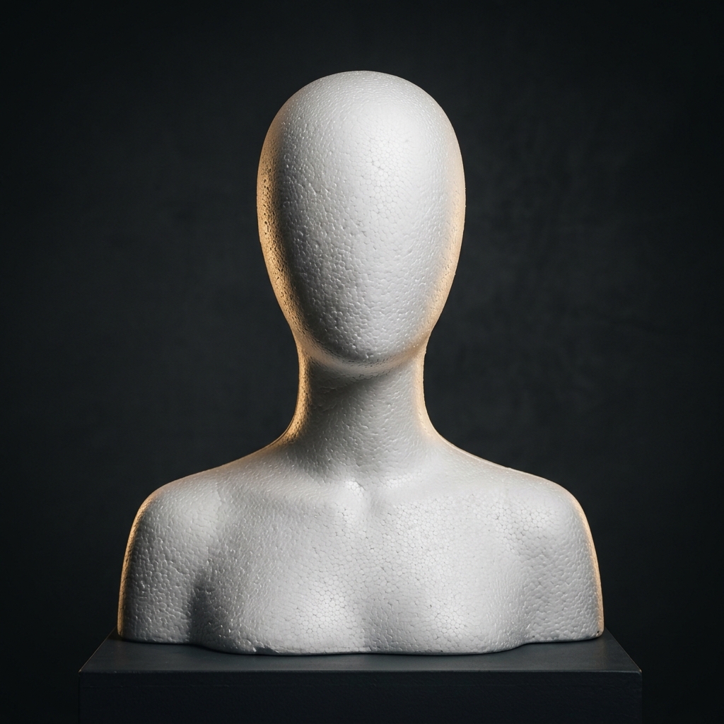Figura o maniquí esculpido en EPS